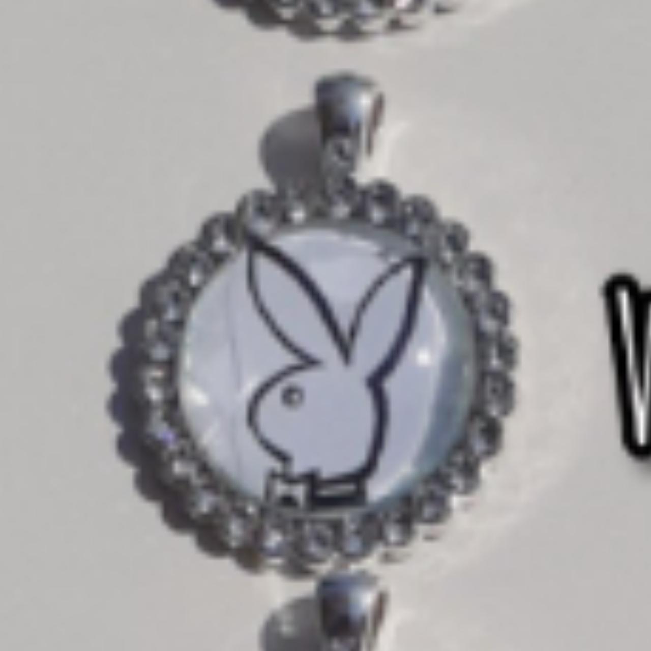 White/ Black Bling PB Bunny Pendant (1 of... - Depop