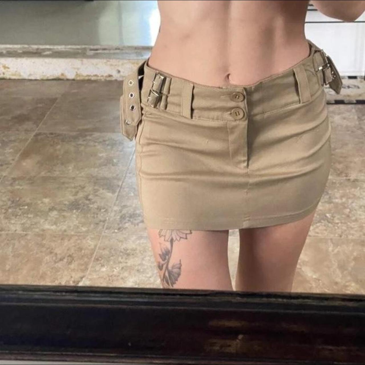 Mini low rise cargo skirt Freaking cute and fit your... - Depop