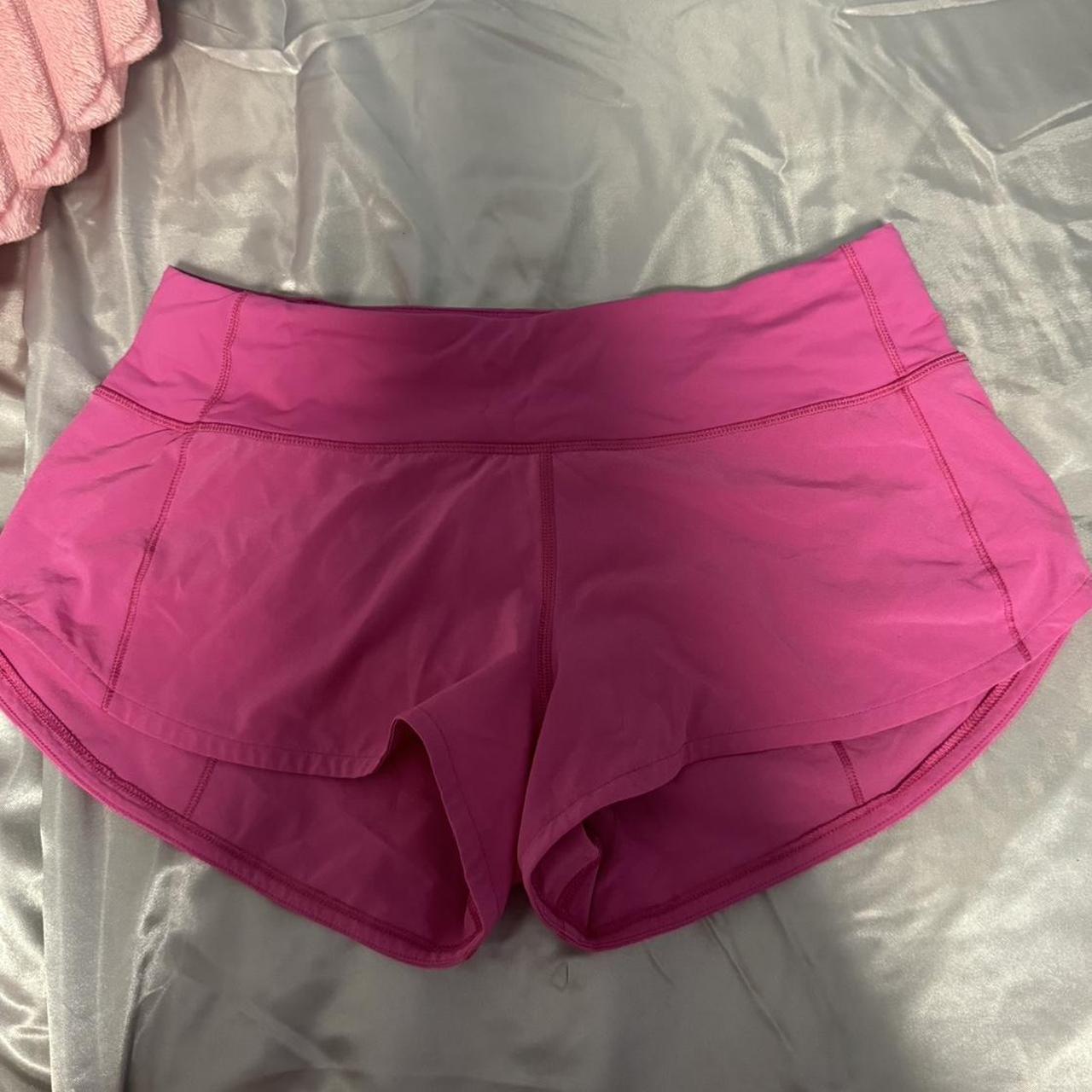 sonic pink lulu lemon speed up shorts 2.5” never... - Depop