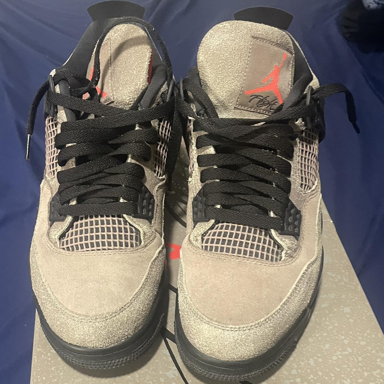 taupe jordan 4 on feet