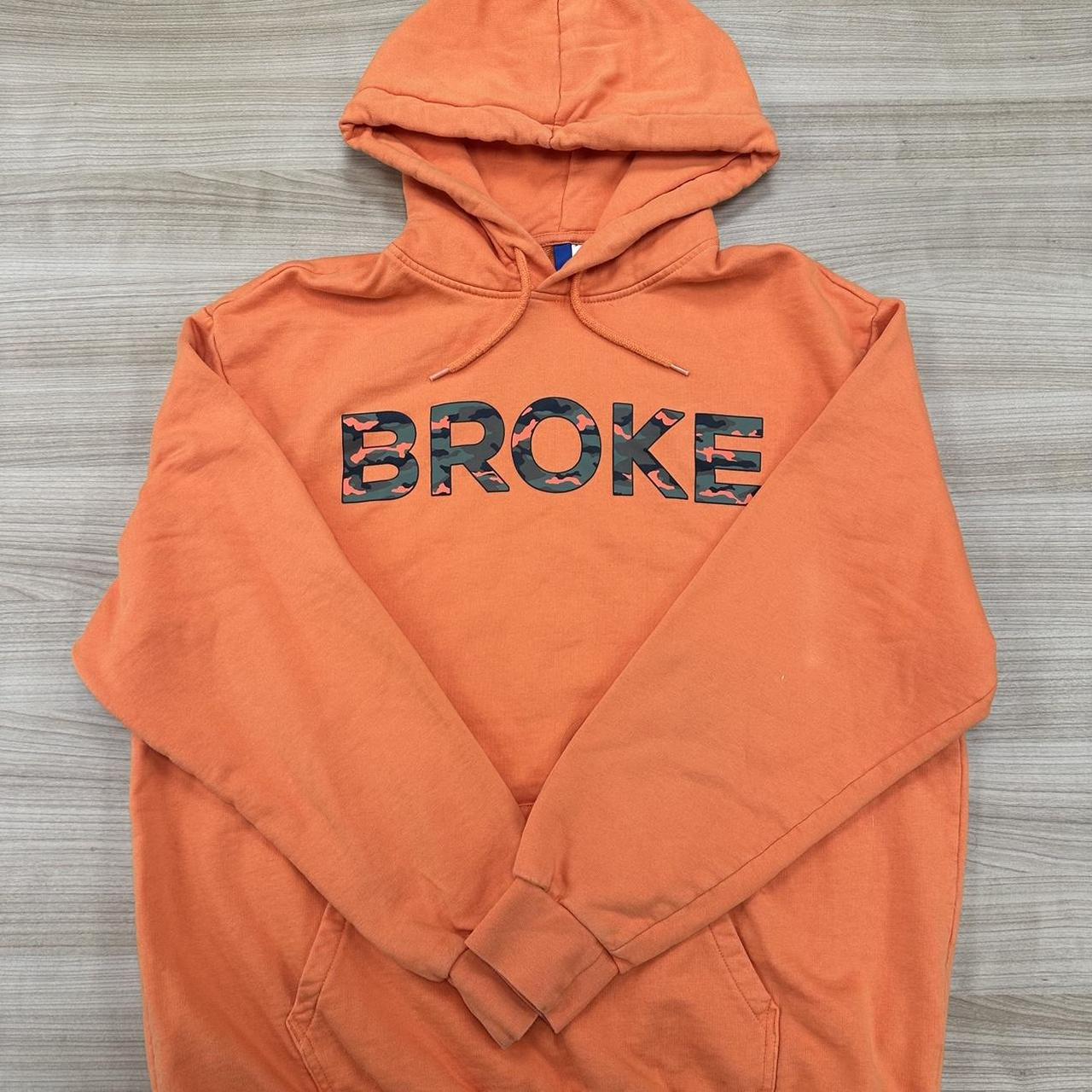 Orange broke sale hoodie