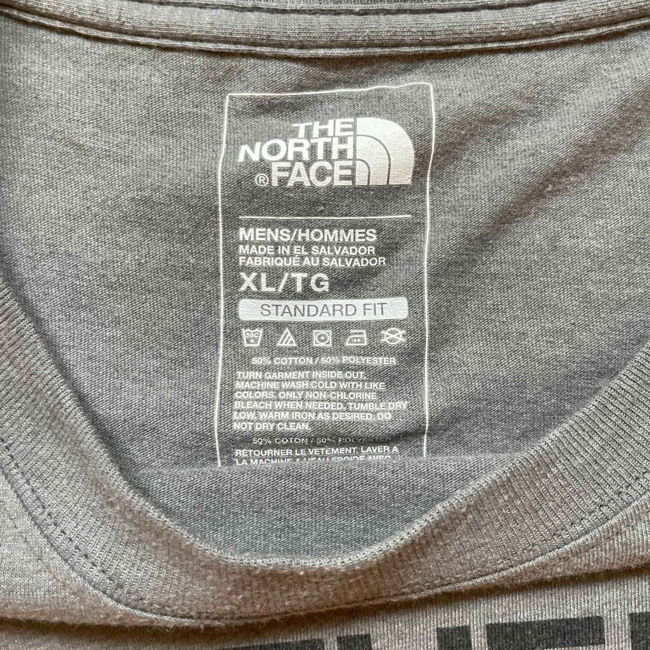 The North Face Men's Grey and Black Shirt | Depop