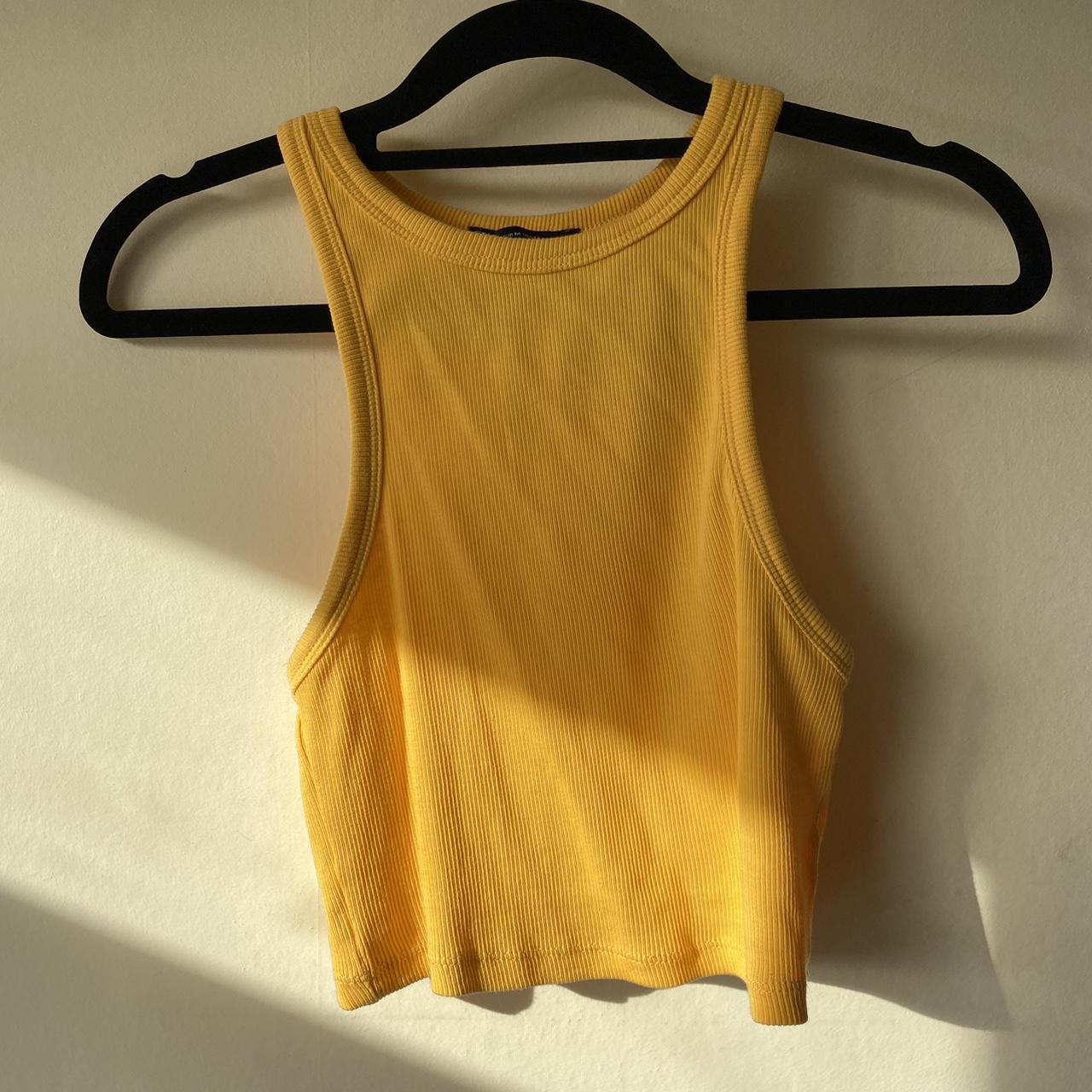 Zara Crop Top 💛 really cute top. But the color... Depop