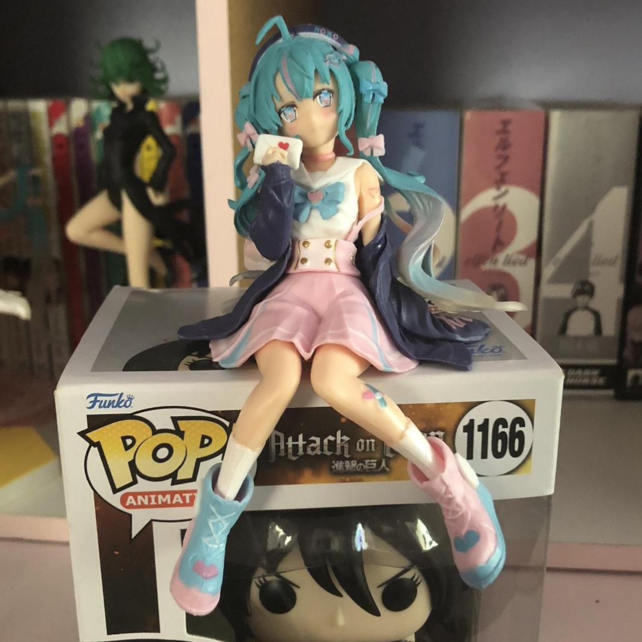 Hatsune Miku Noodle Stopper   Sitting Figure No Box - Depop