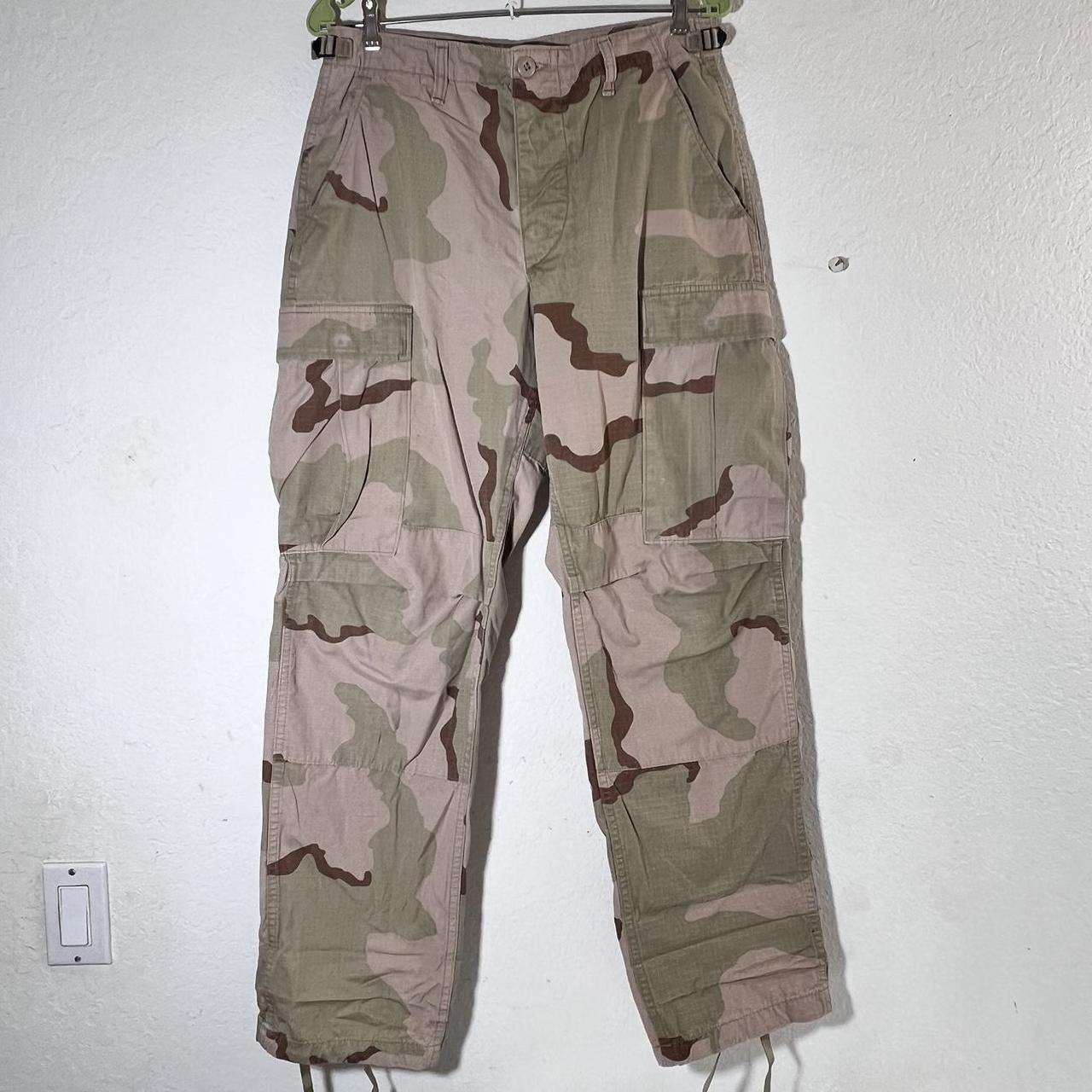 Desert Camo Cargo Trousers Military SZ... - Depop