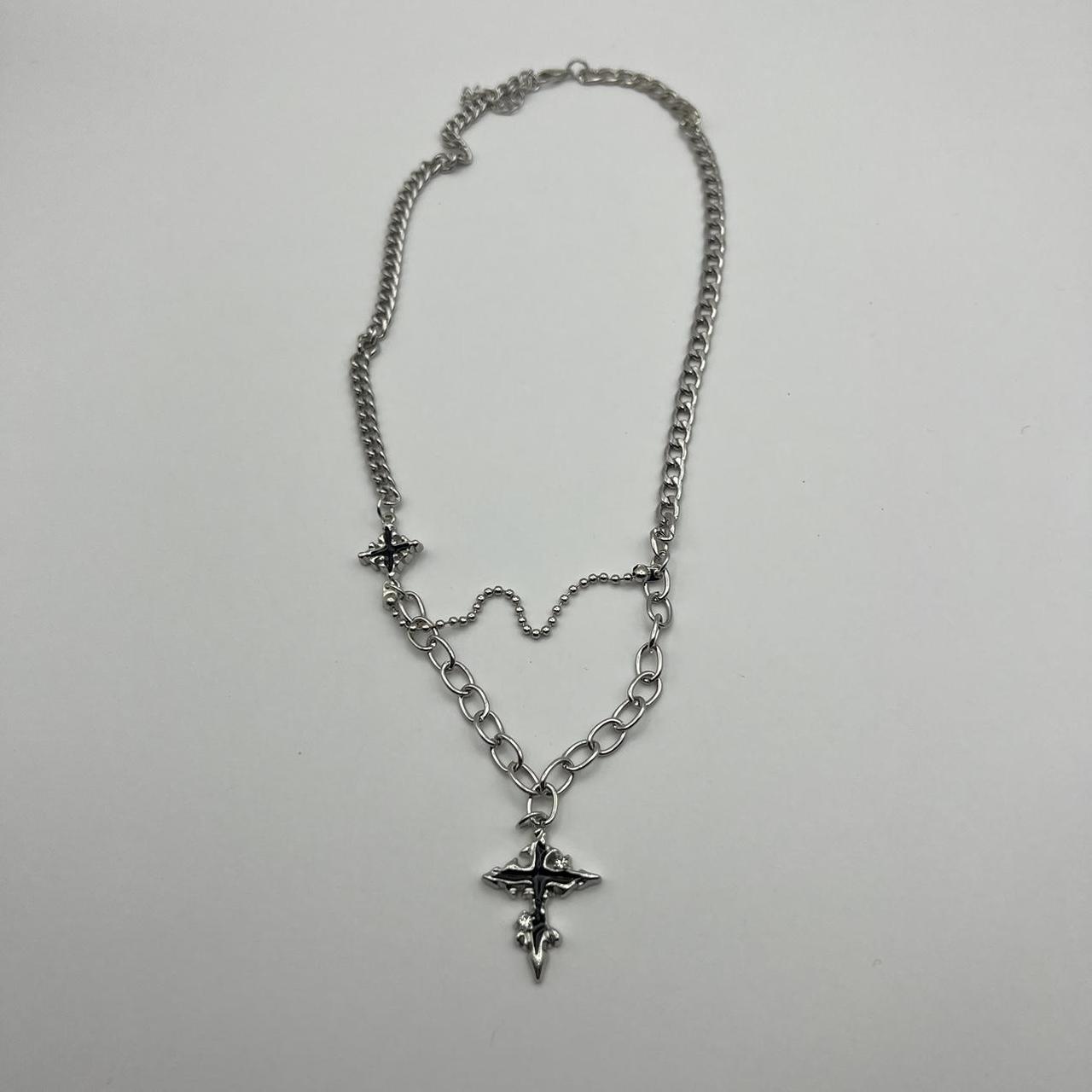 y2k 2000s style gothic punk emo abstract cross | Depop y2k 2000s style gothic punk emo abstract cross | Depop