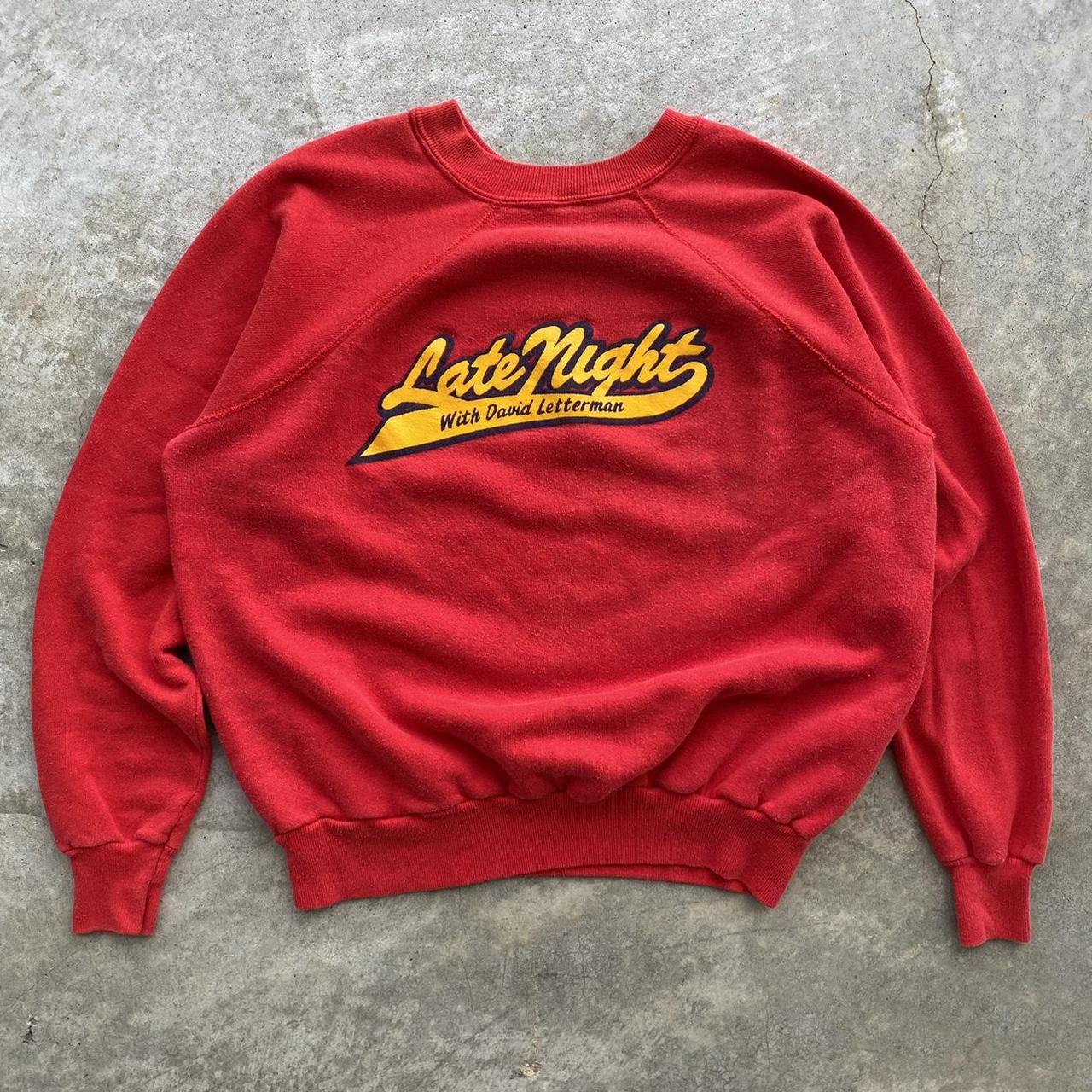 🌃Vintage David Letterman Sweatshirt🌃 - “Late Night... - Depop