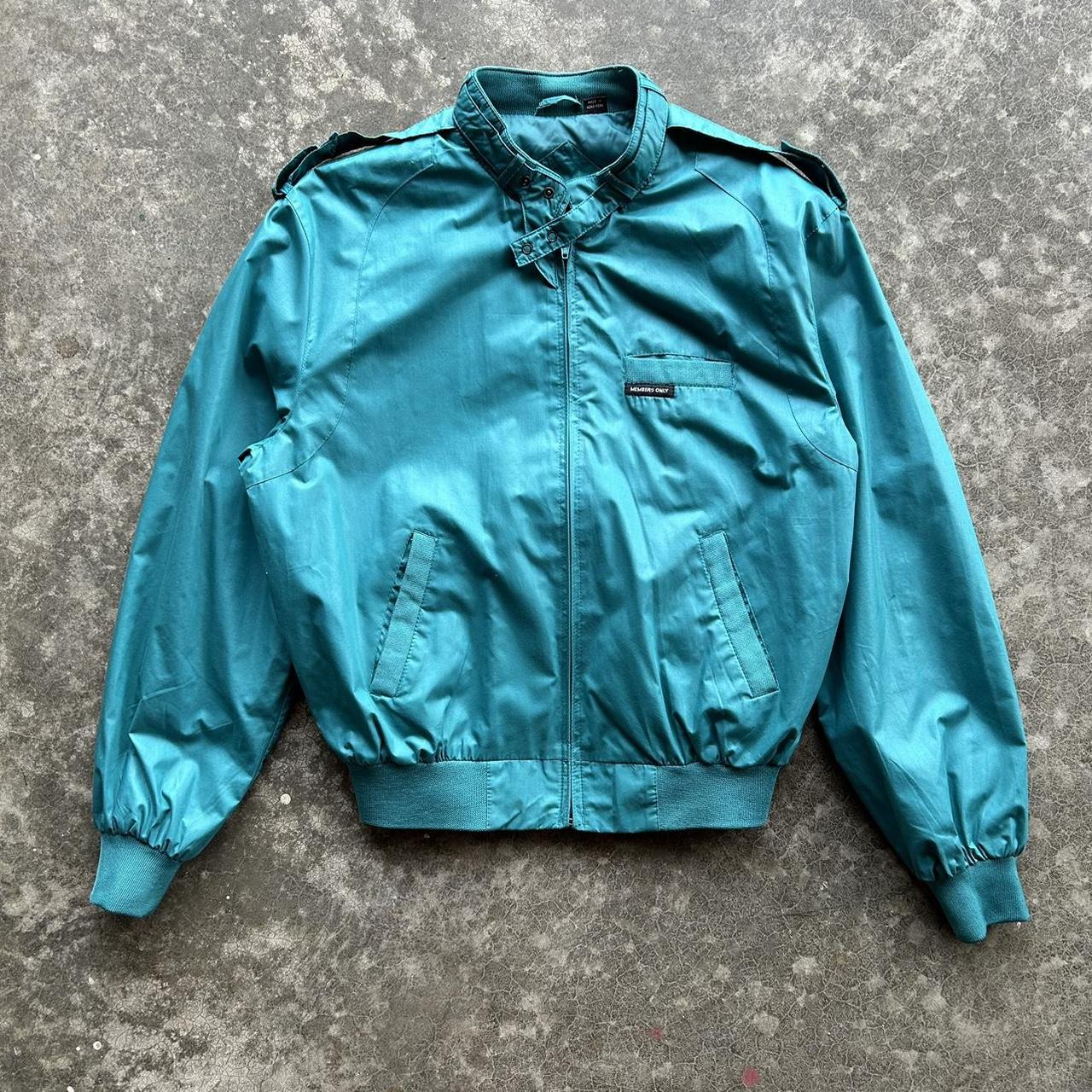 Teal members only on sale jacket