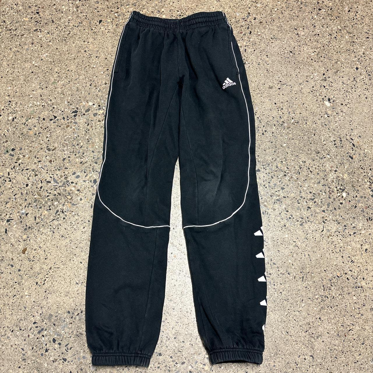 Small black Adidas sweatpants. Good condition,... - Depop