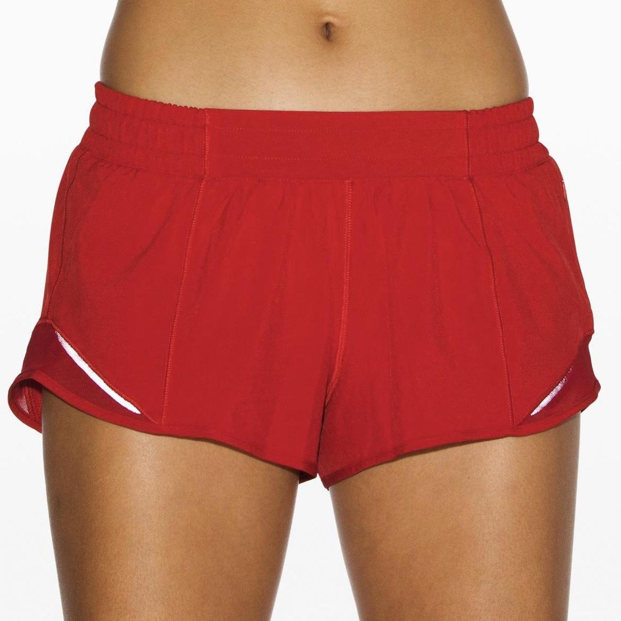 Lululemon Women's Red Shorts Depop