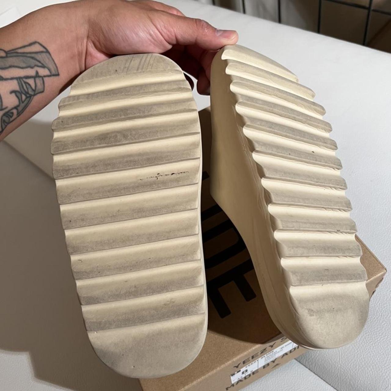 Yeezy Men S Cream Slides Depop