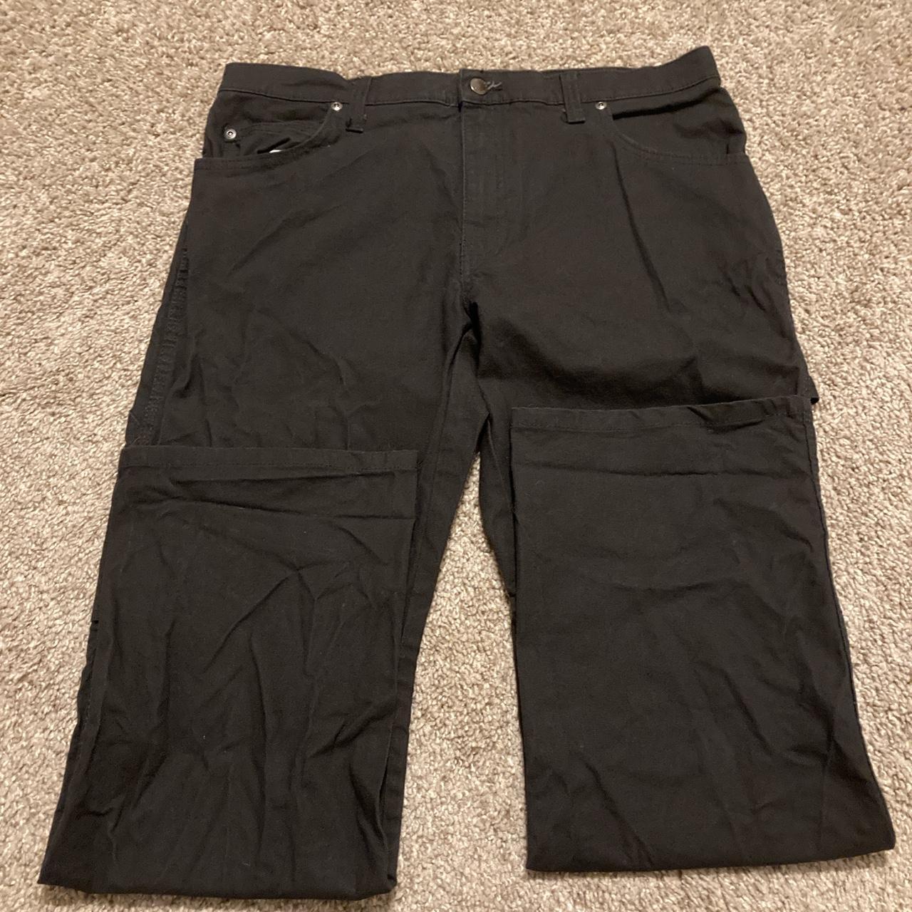 stiff af black dickies carpenter pants W 32 L 30... - Depop