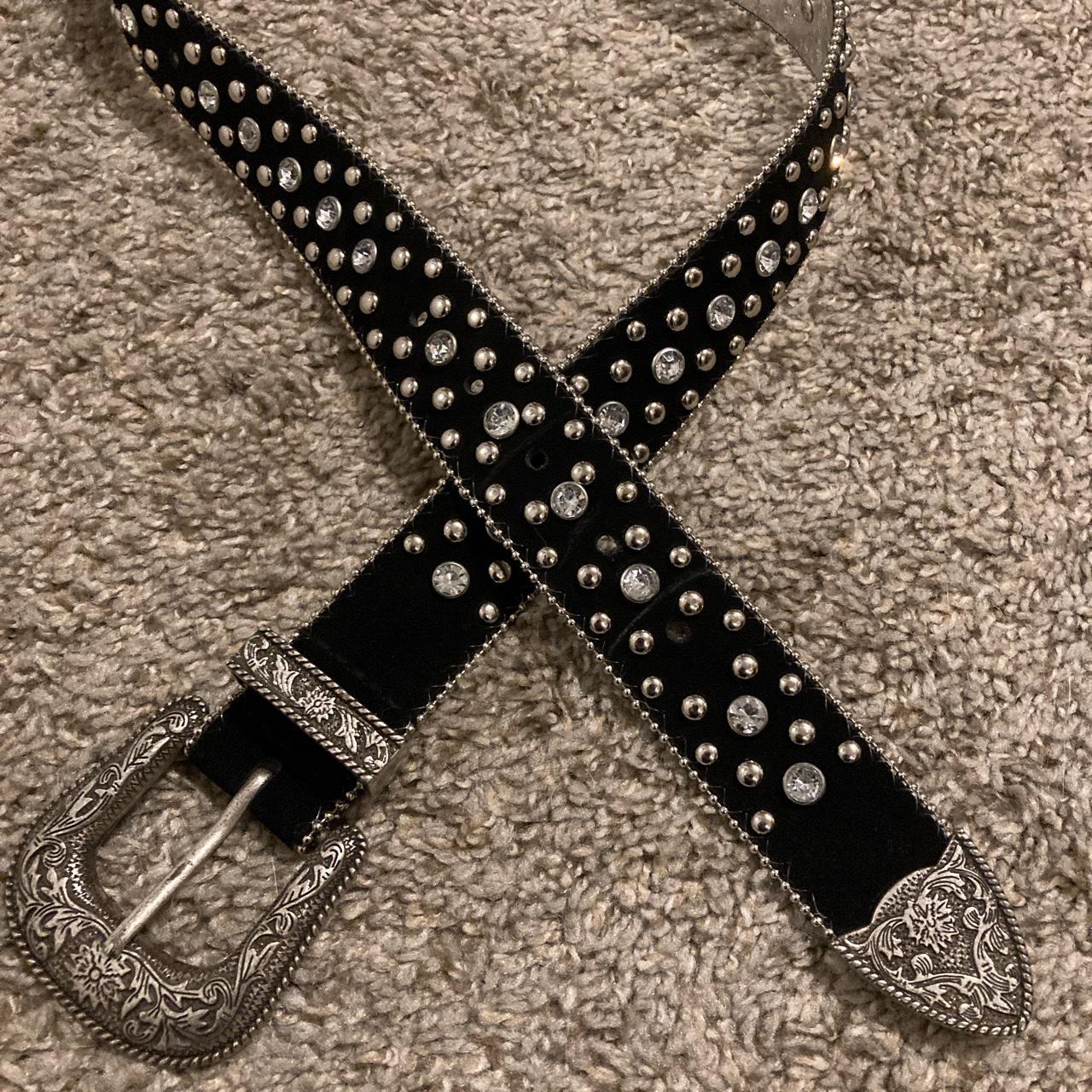 Y2K/Cyber Y2K/Mcbling style black belt with... - Depop