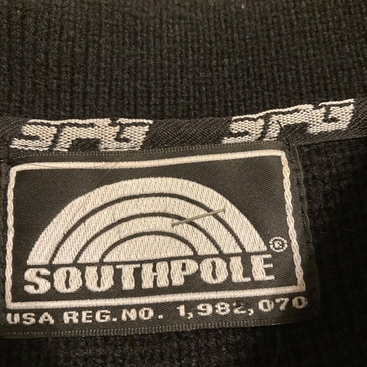 Southpole vintage men’s black wool collared pullover... - Depop