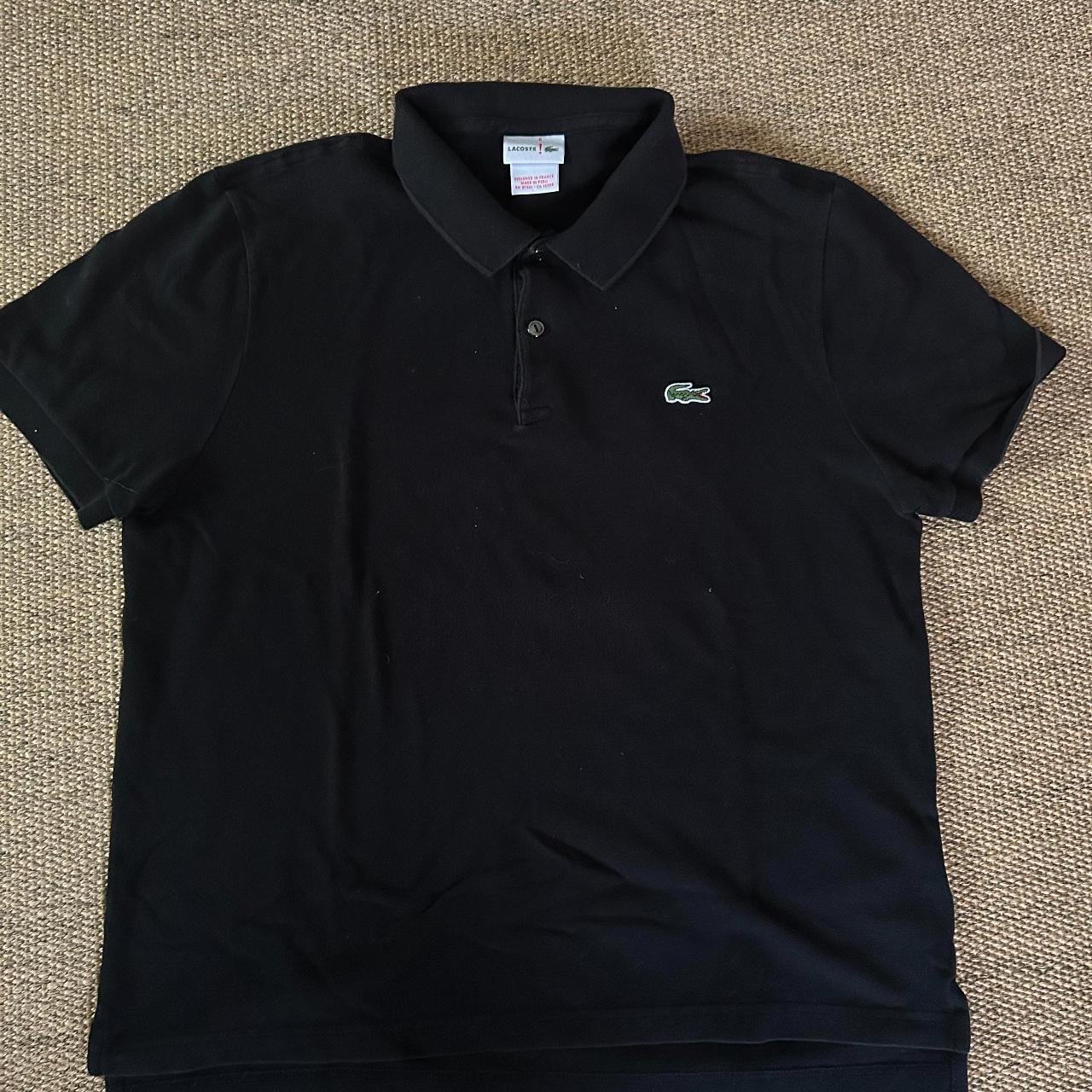 Lacoste Men's Black Polo-shirts | Depop