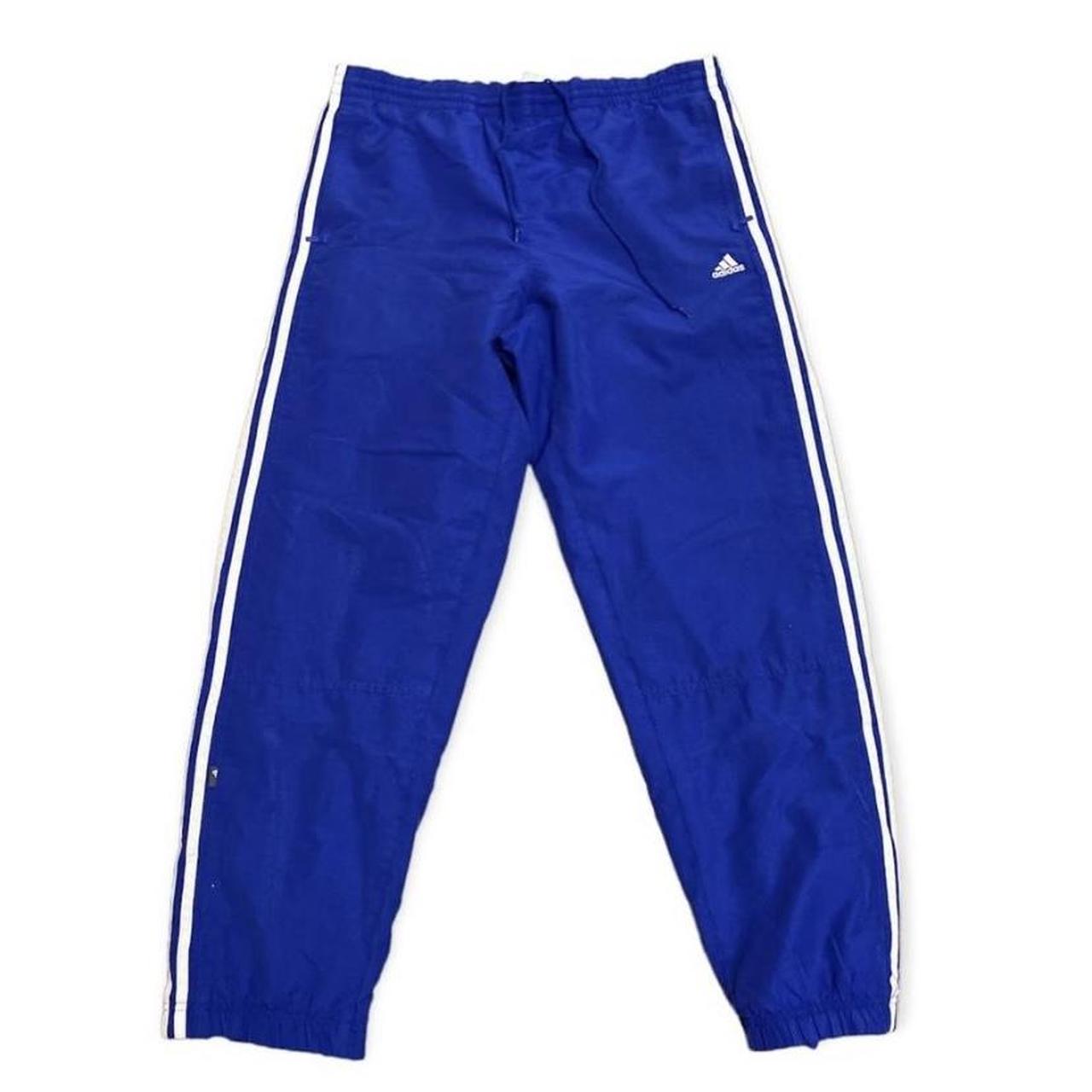 Royal Blue mens Adidas Track pants. Windbreaker... - Depop