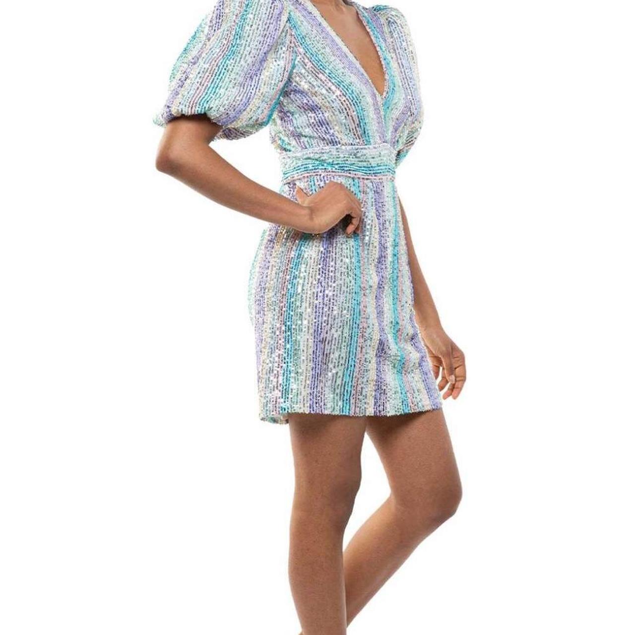 SAYLOR INDIRA SEQUIN MINI DRESS Wore to Taylor... - Depop