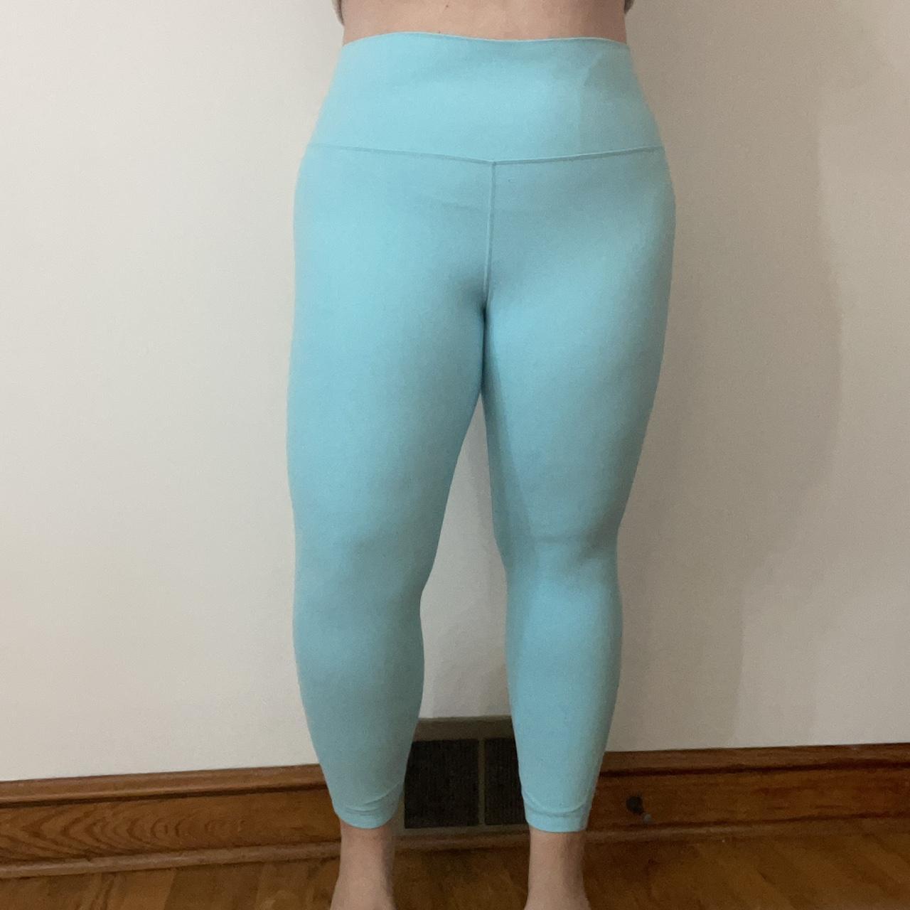 blue lululemon leggings size 14! some minor flaws