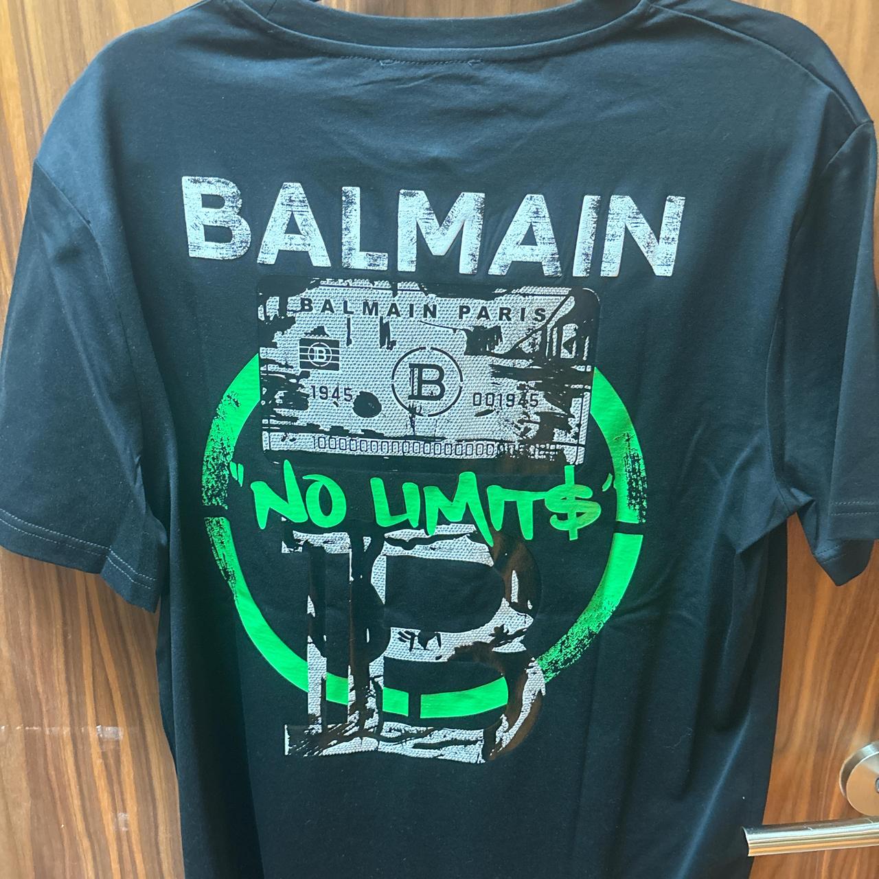 Balmain t shirt in size large. Never worn. #balmain... - Depop