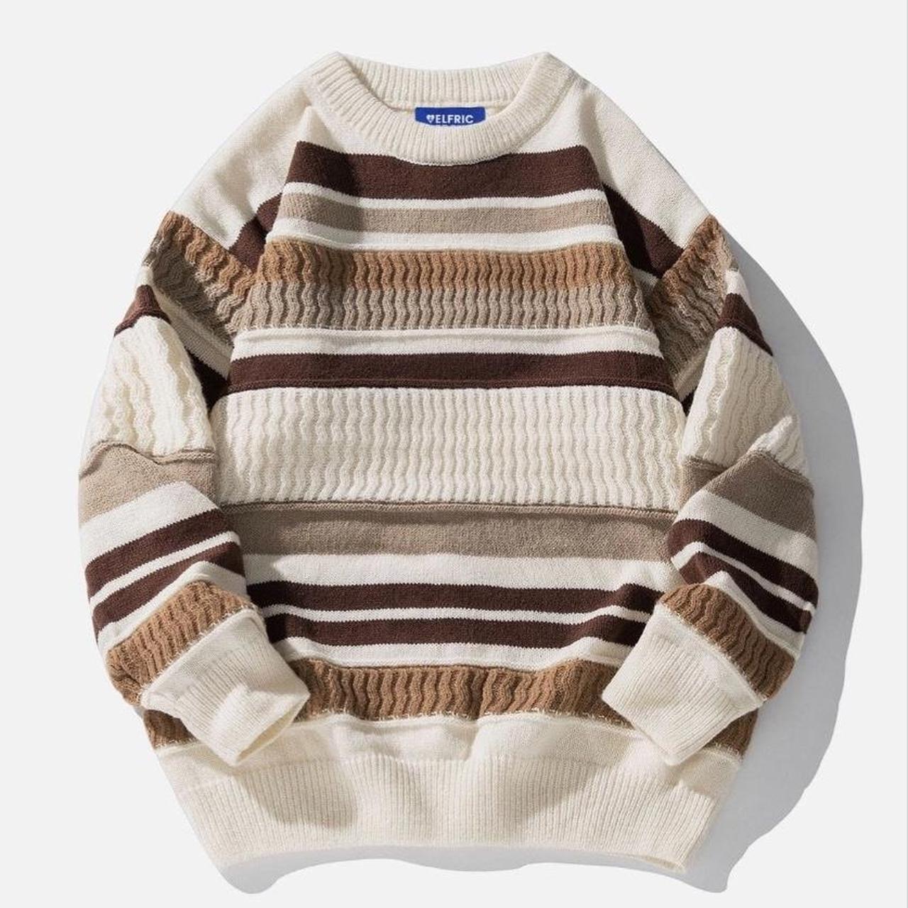 Aelfric Eden beige striped sweater 🤎 Brand new with... - Depop