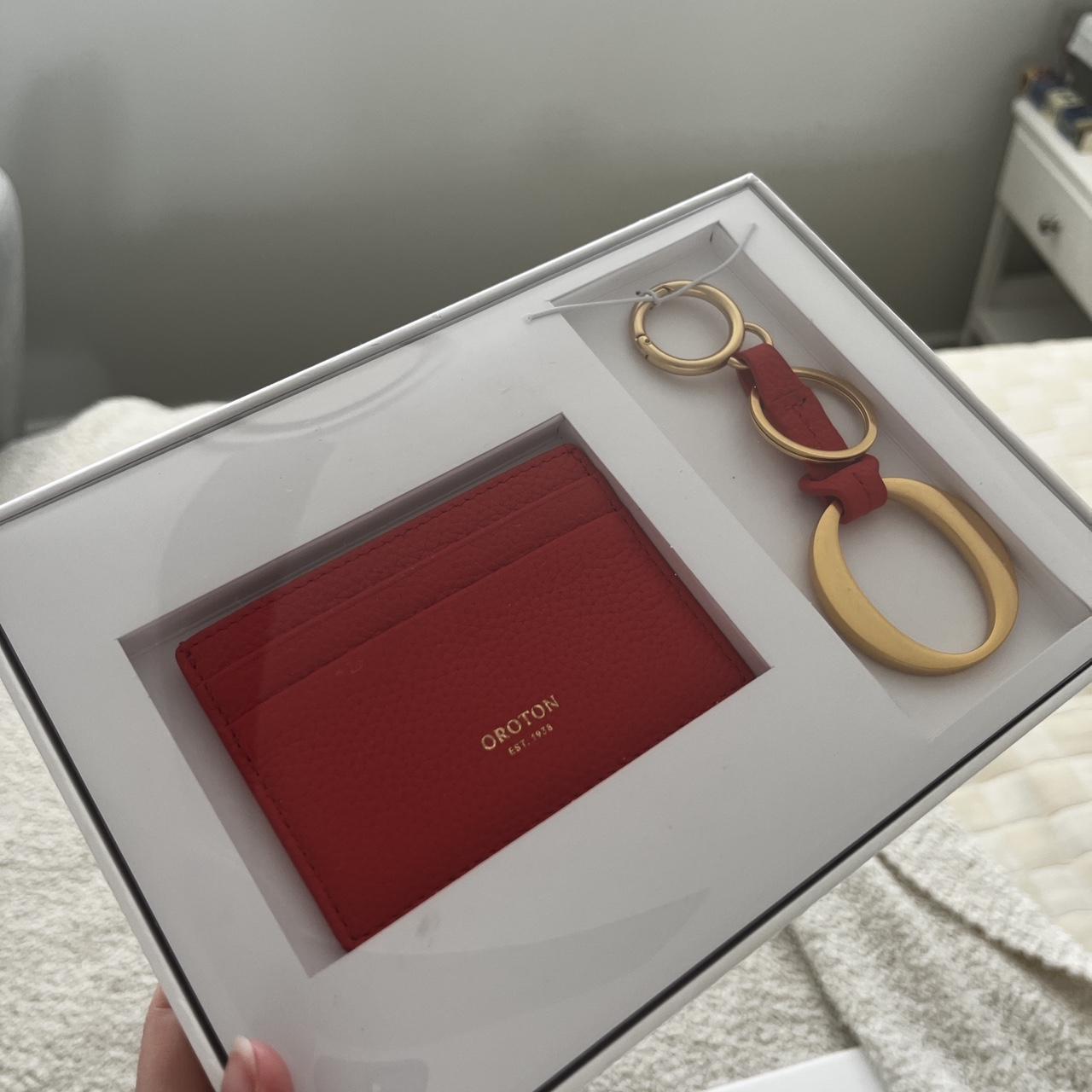 BRAND NEW UNOPENED OROTON CARD HOLDER AND KEY CHAIN.... Depop