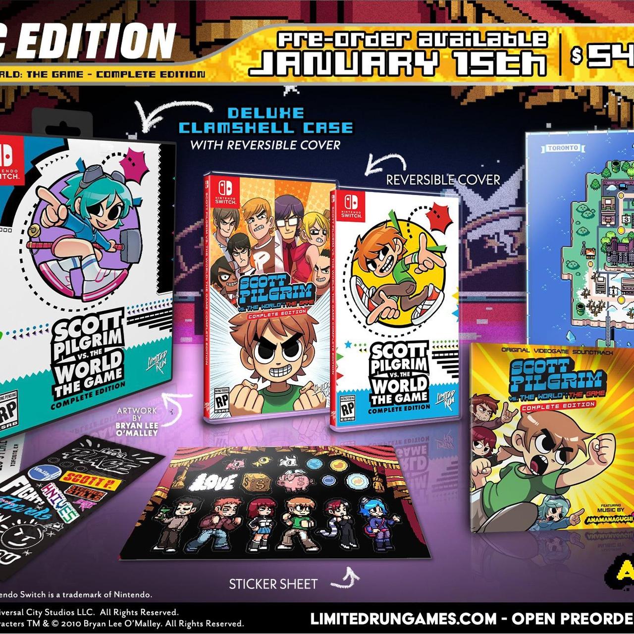 Game Scott Pilgrim Ko Edition Switch Protector For Limited Run