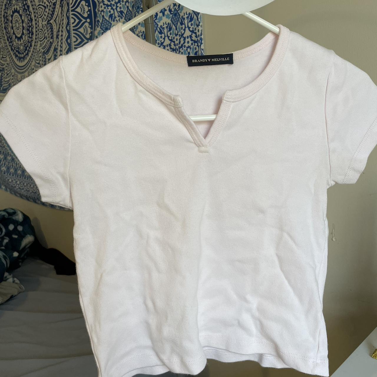 brandy melville pink ashlyn top, Women's Fashion, Tops, Other Tops