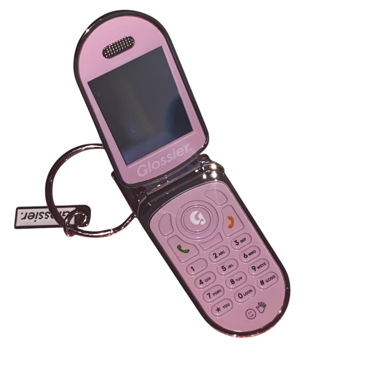 Glossier Los Angeles Flip Phone Mirror Keychain LA - Foto 8