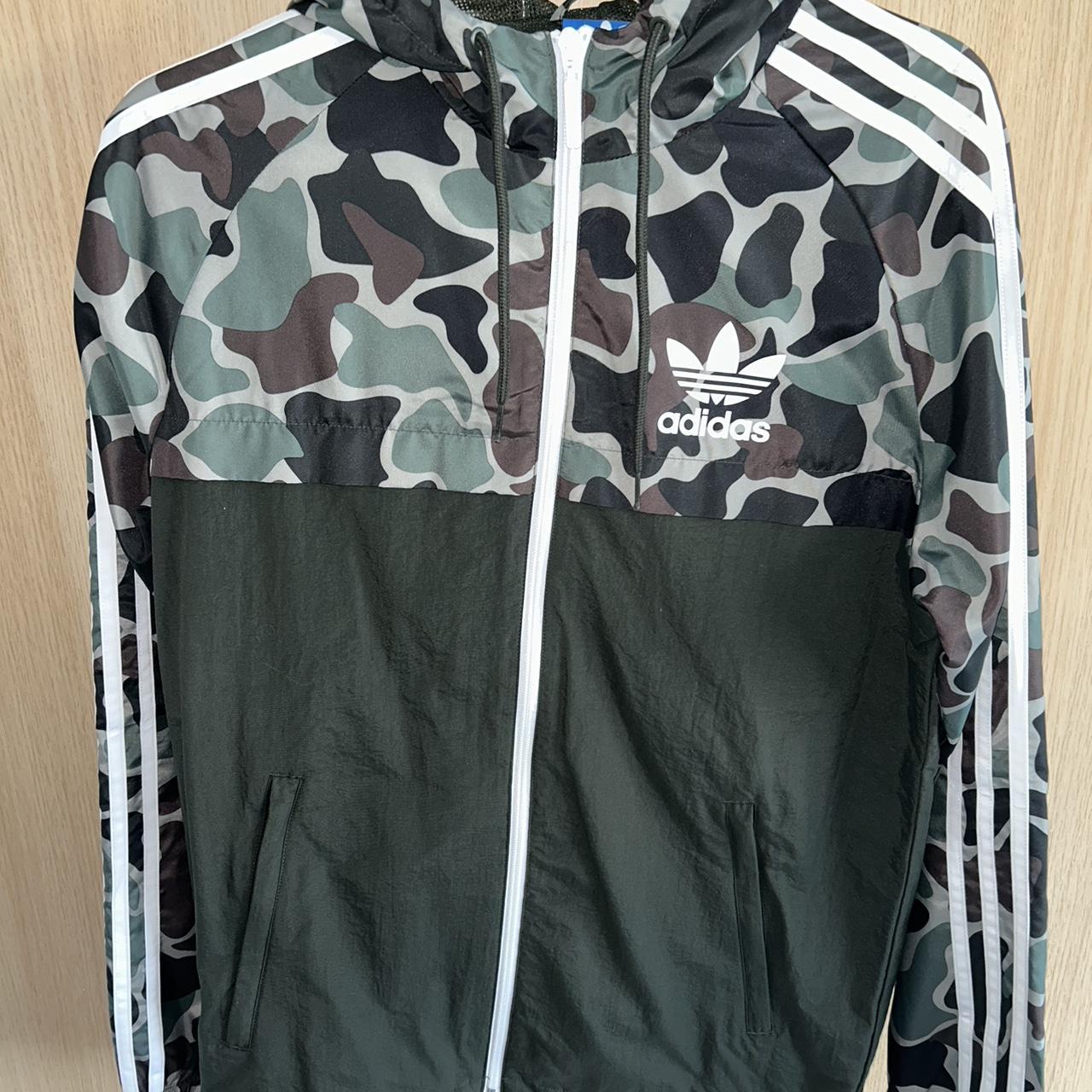 Men’s small khaki green adidas camo jacket. Brand... - Depop