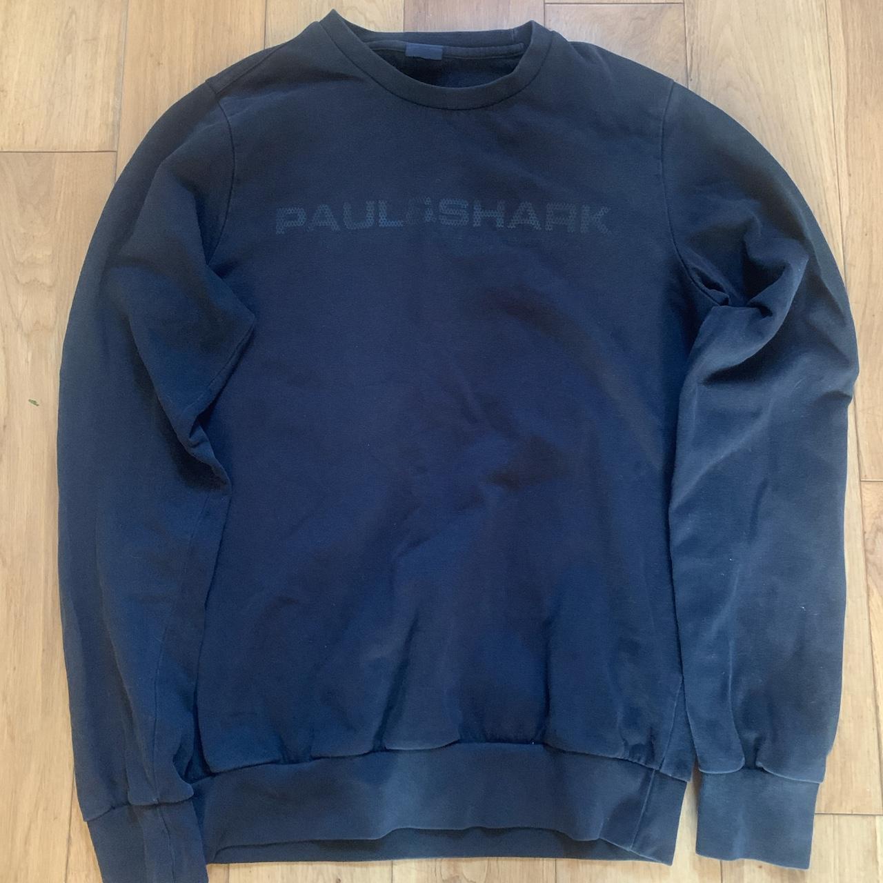 Paul shark sweatshirt, Black Size small true to size - Depop