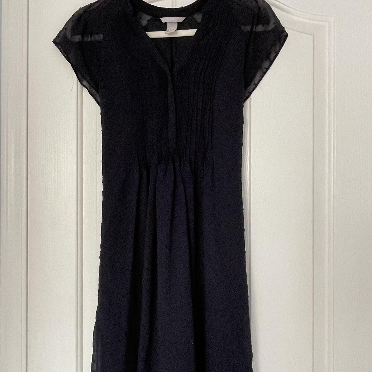H&M navy blue dress Size 6 - Depop