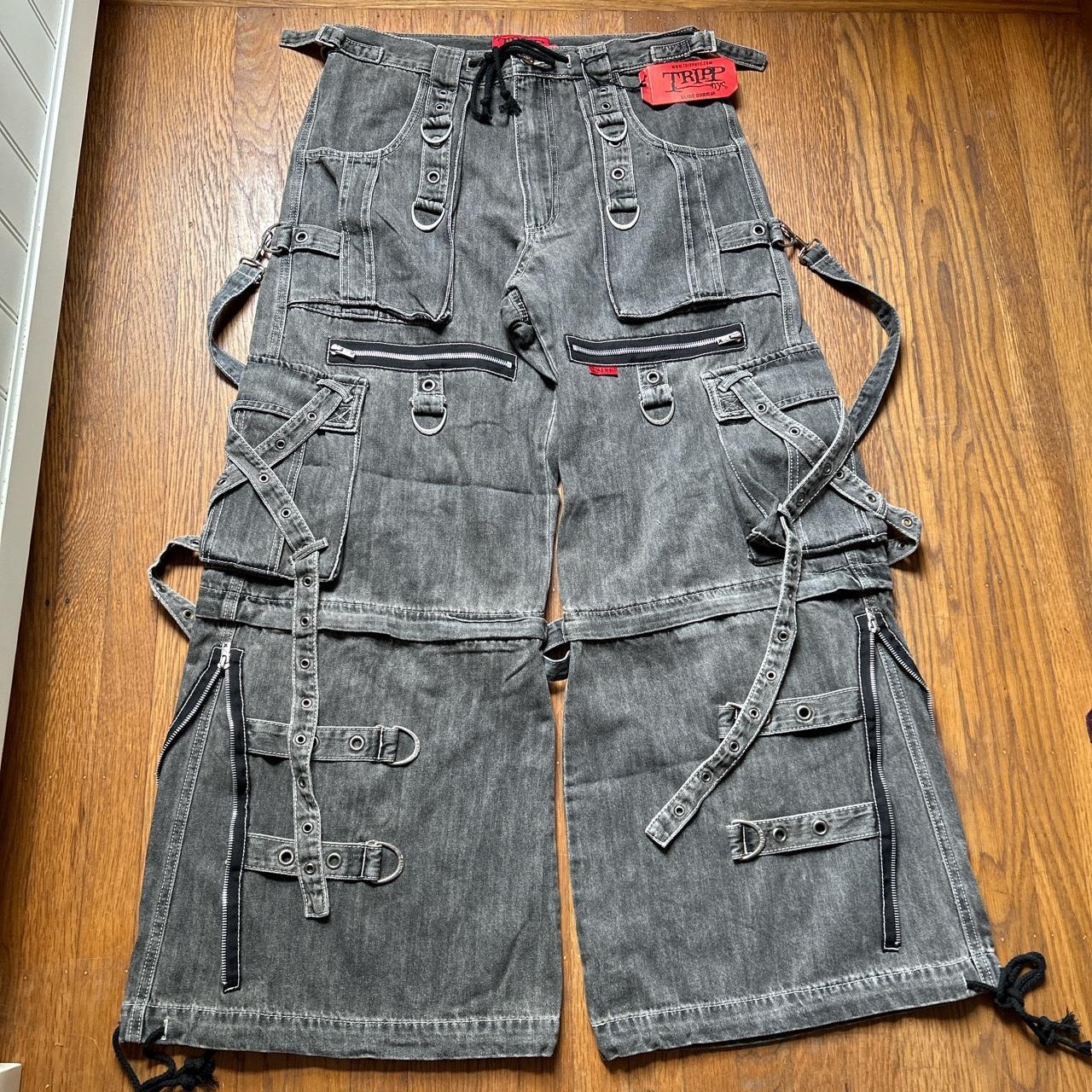 Tripp NYC Black X Strap Denim -beautiful pair of the... - Depop