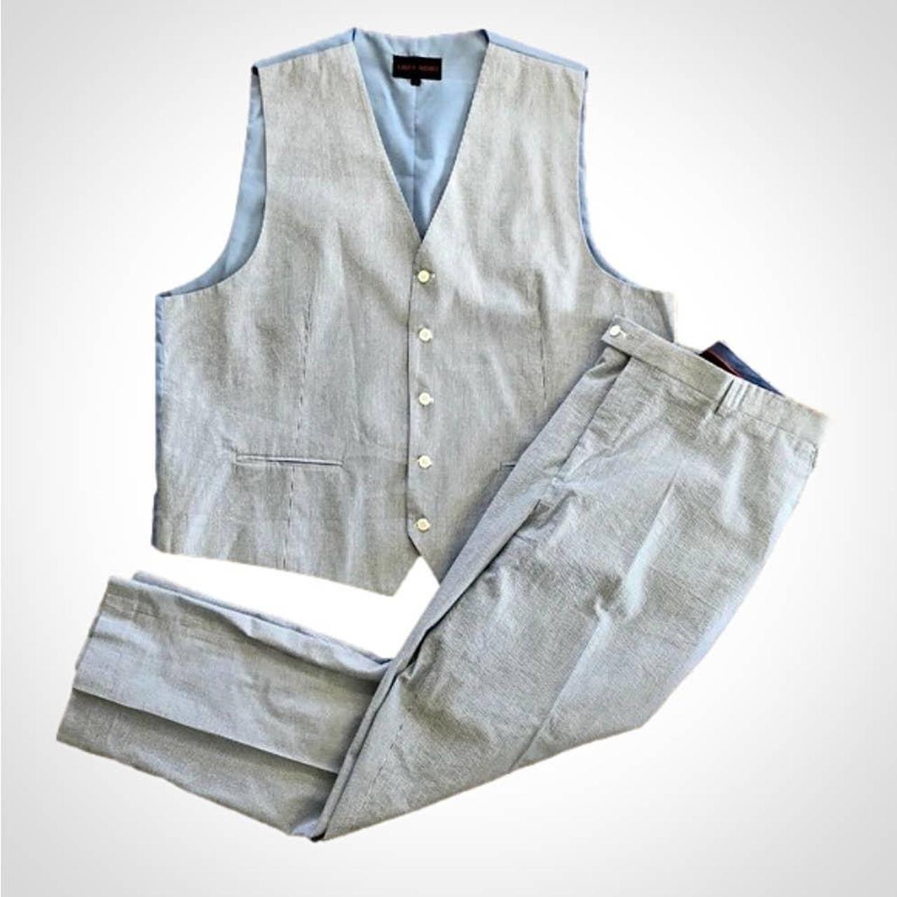 Mens matching vest and on sale pants