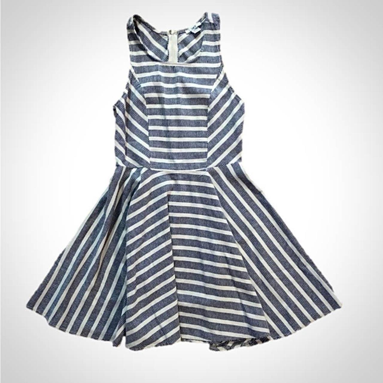 Bar III striped blue and white mini dress. Size. Depop