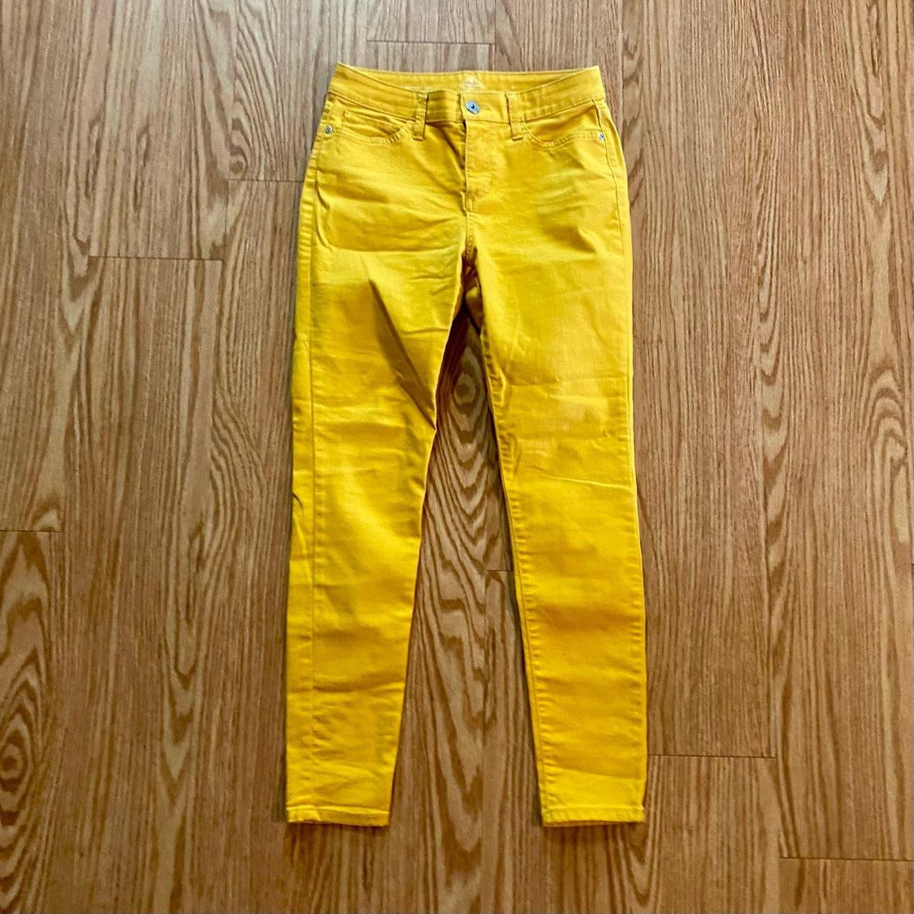 St. John s Bay bright yellow skinny jeans pants. Depop