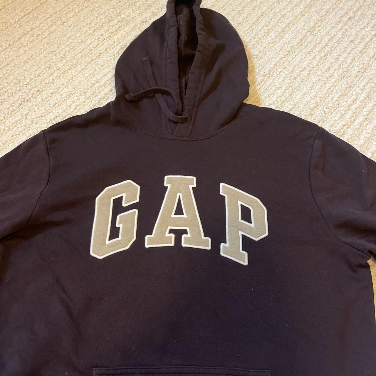 brown gap hoodie large - Depop