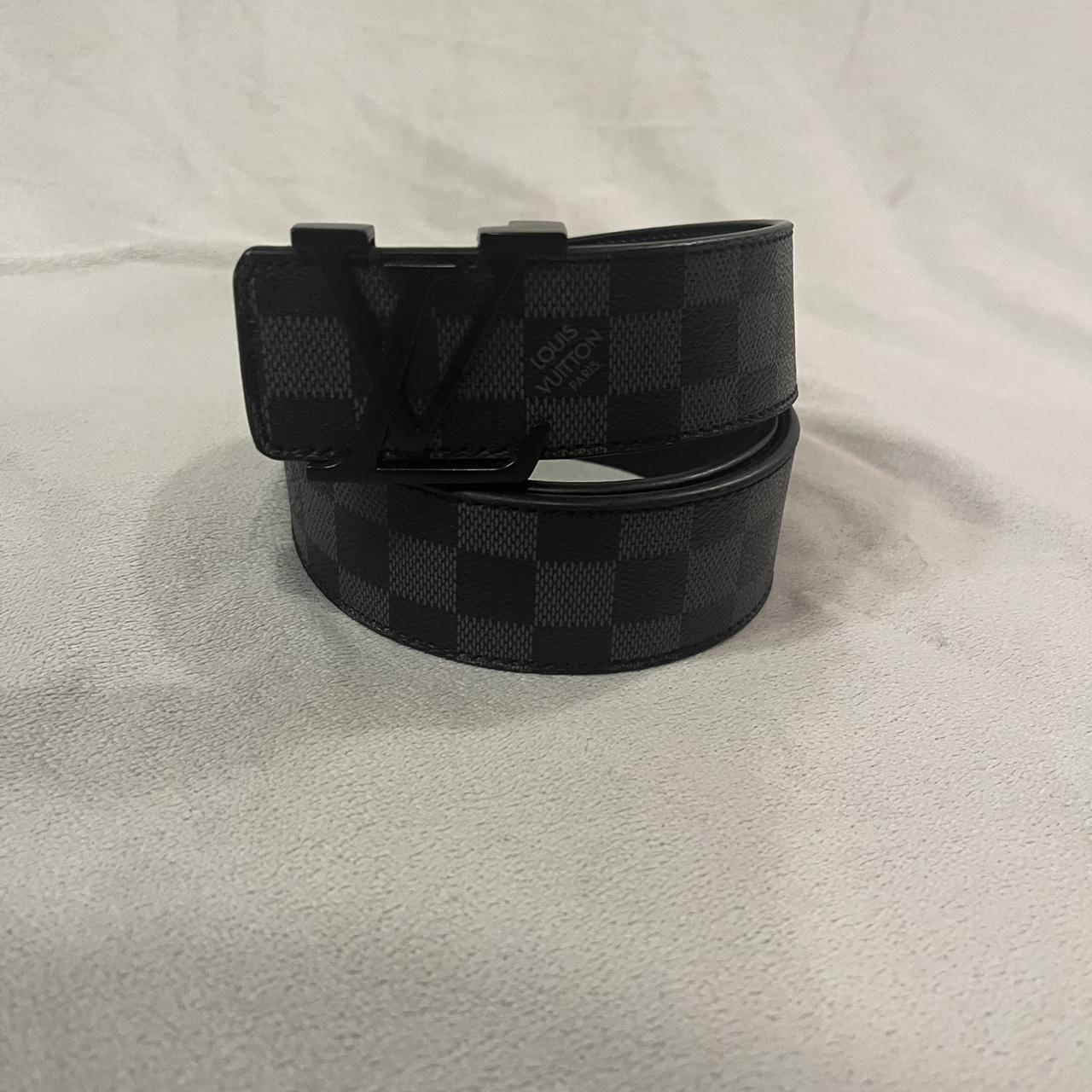louis vuitton checkered belt