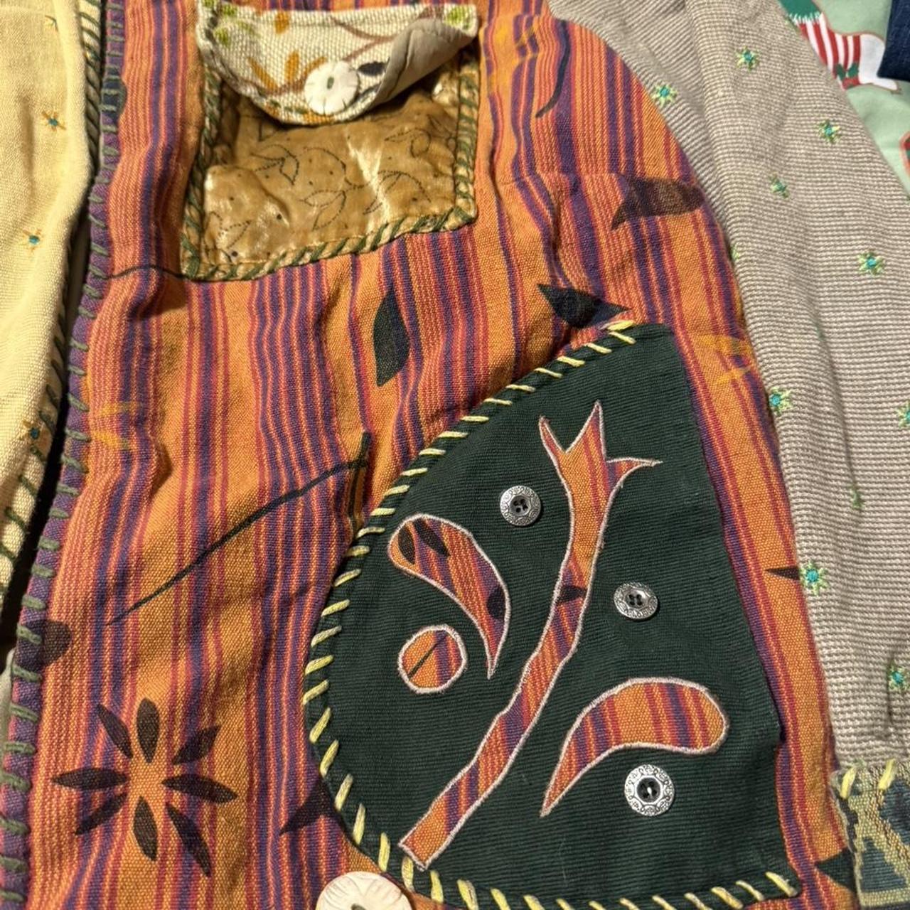 Women's Jacket - Multi/Tan - XL – Patchwork jacke… - image 8