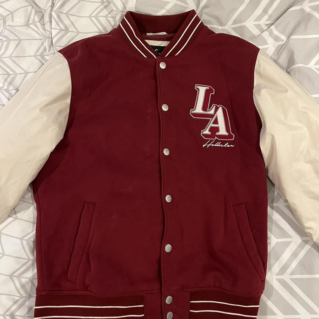 Hollister varsity jacket! NEEDS TO GO... Depop