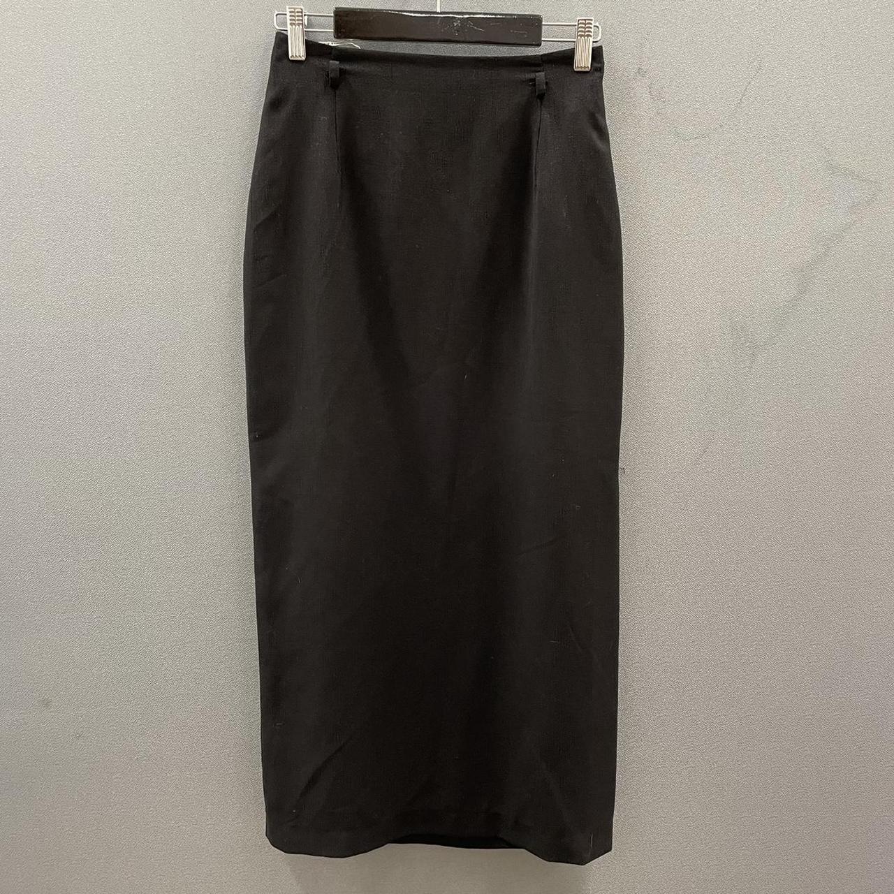 Women's Black and Silver Skirt | Depop