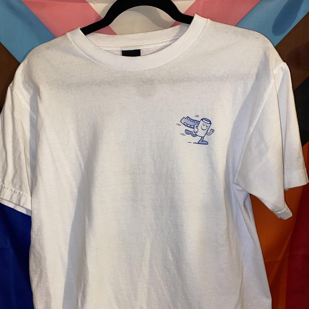 Zumiez Men's White and Blue T-shirt | Depop