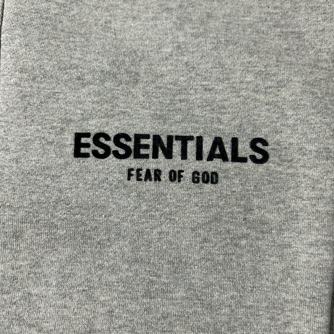 Essentials SS22 FOG Joggers - Dark Oatmeal / Grey... - Depop