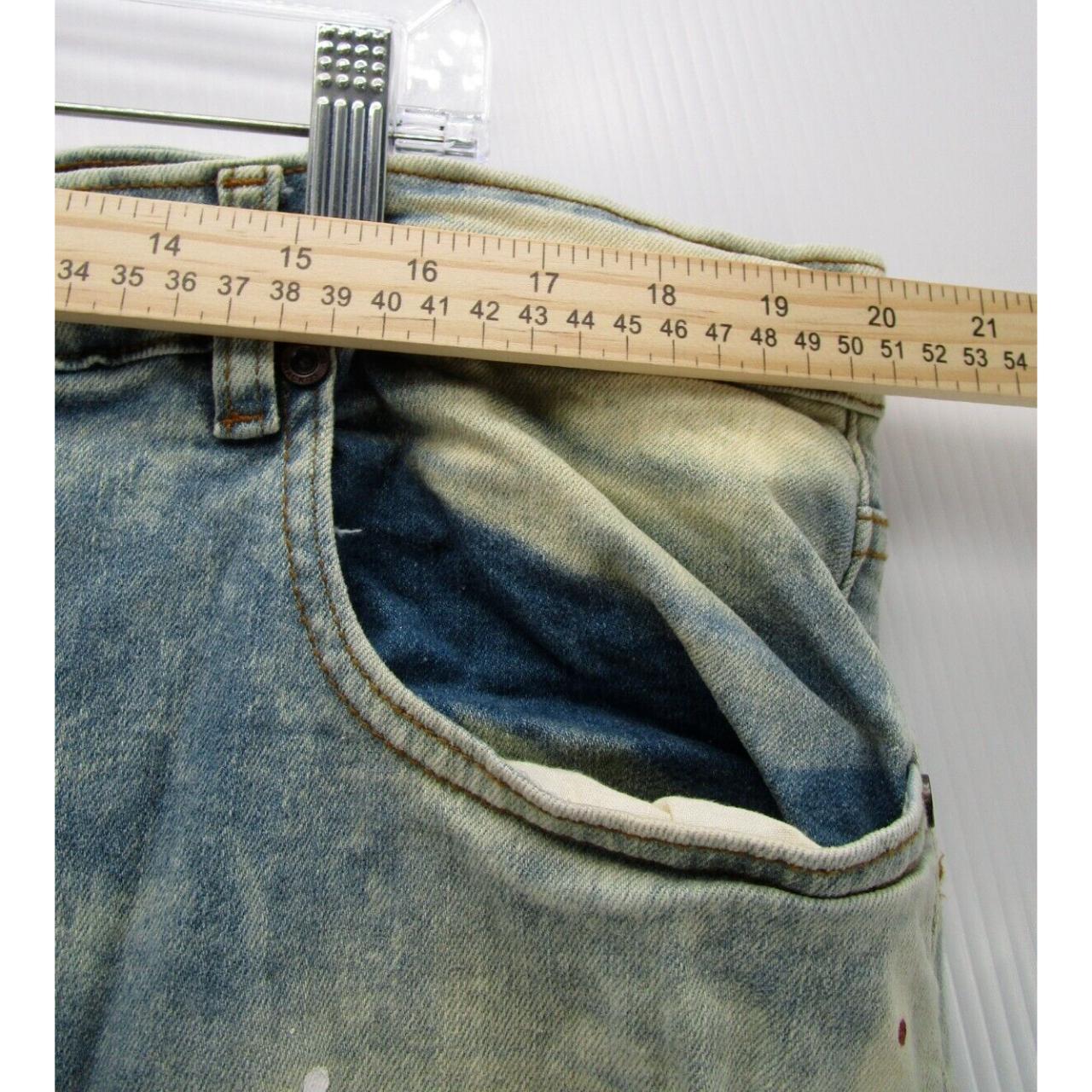 Track 23 Jeans Men 40X32 Blue Straight Slim Grunge... - Depop