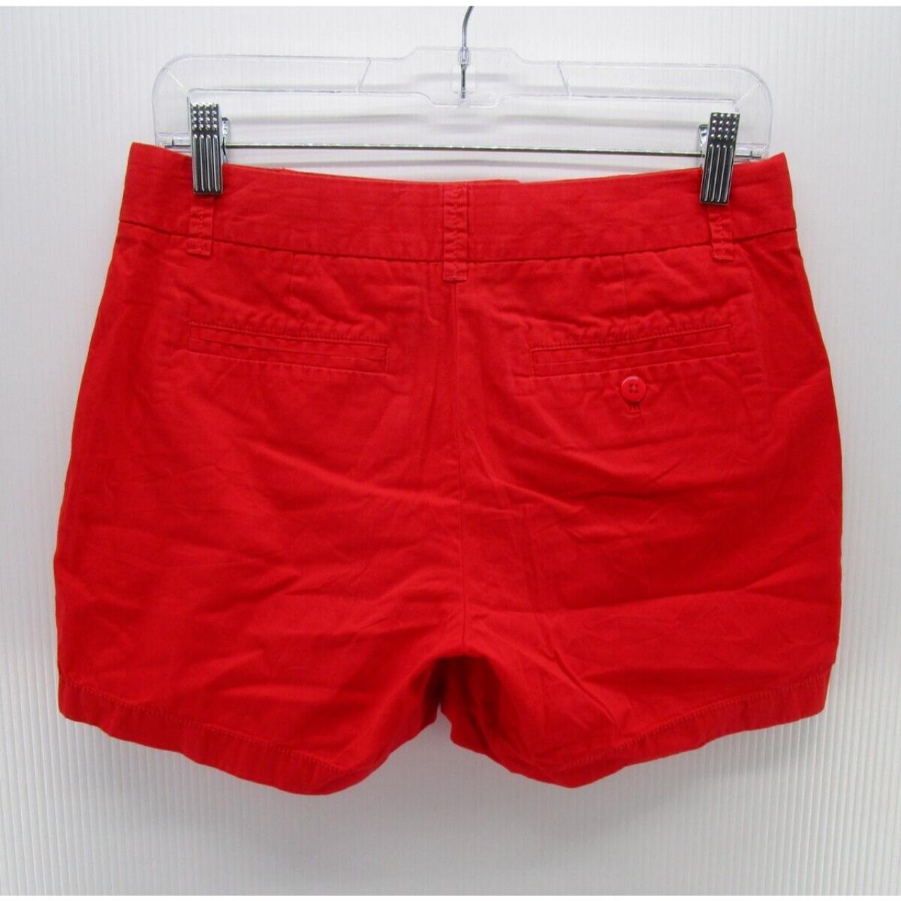 J crew hot sale red shorts