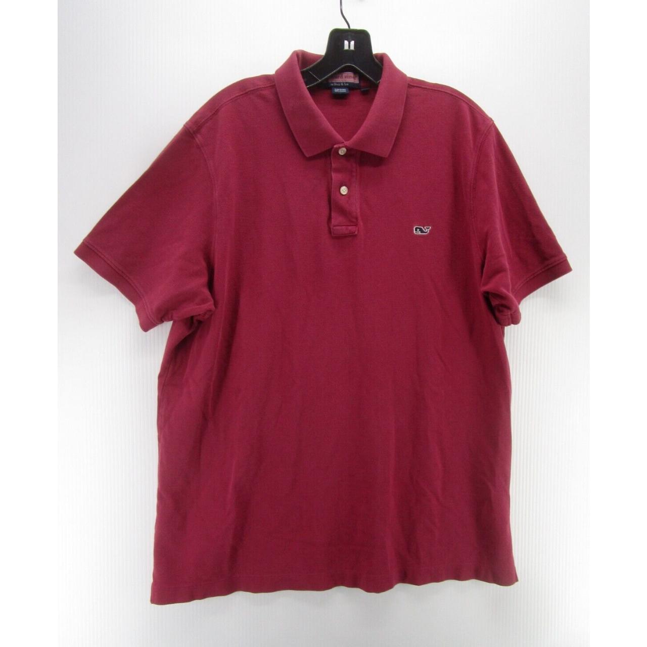 Men's VINEYARD VINES Red Boston Red Sox Polo Shirt - Depop