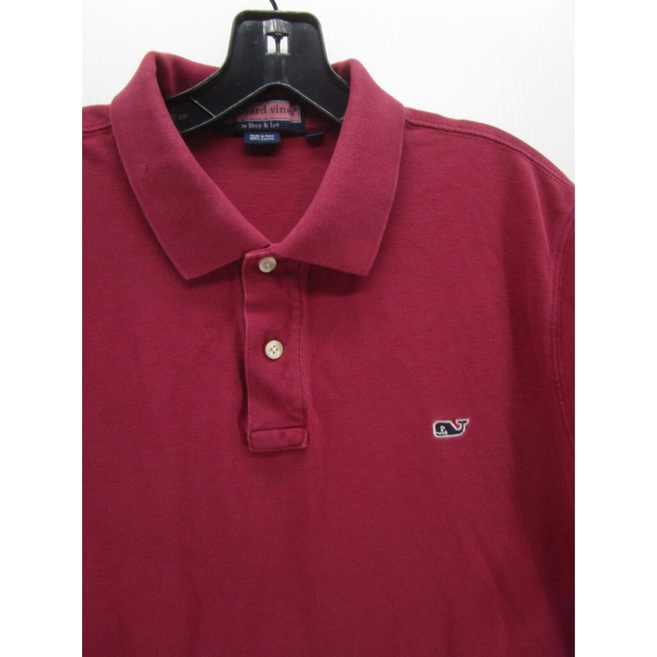 Men's VINEYARD VINES Red Boston Red Sox Polo Shirt - Depop