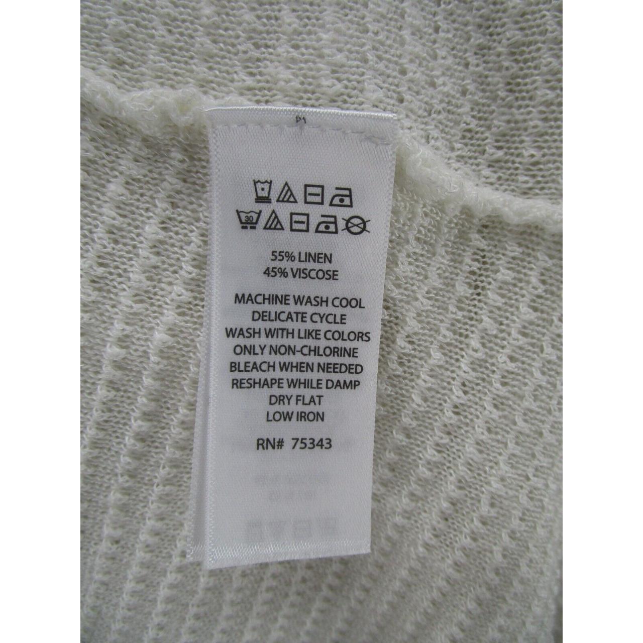 Pre-owned Rachel Zoe Linen Cardigan In White