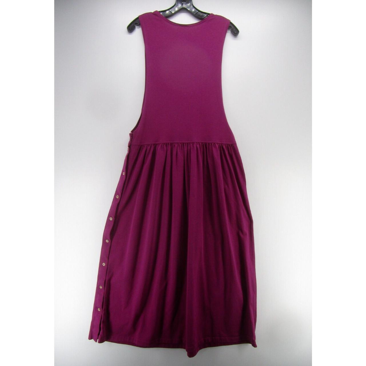 VINTAGE LL Bean Dress Women Large Purple Maxi A Line