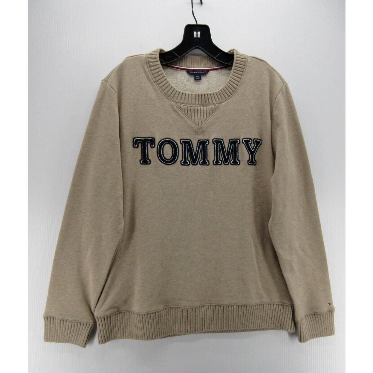 Brise effektivt økse Tommy Hilfiger Sweater Women Large Beige Pullover... - Depop