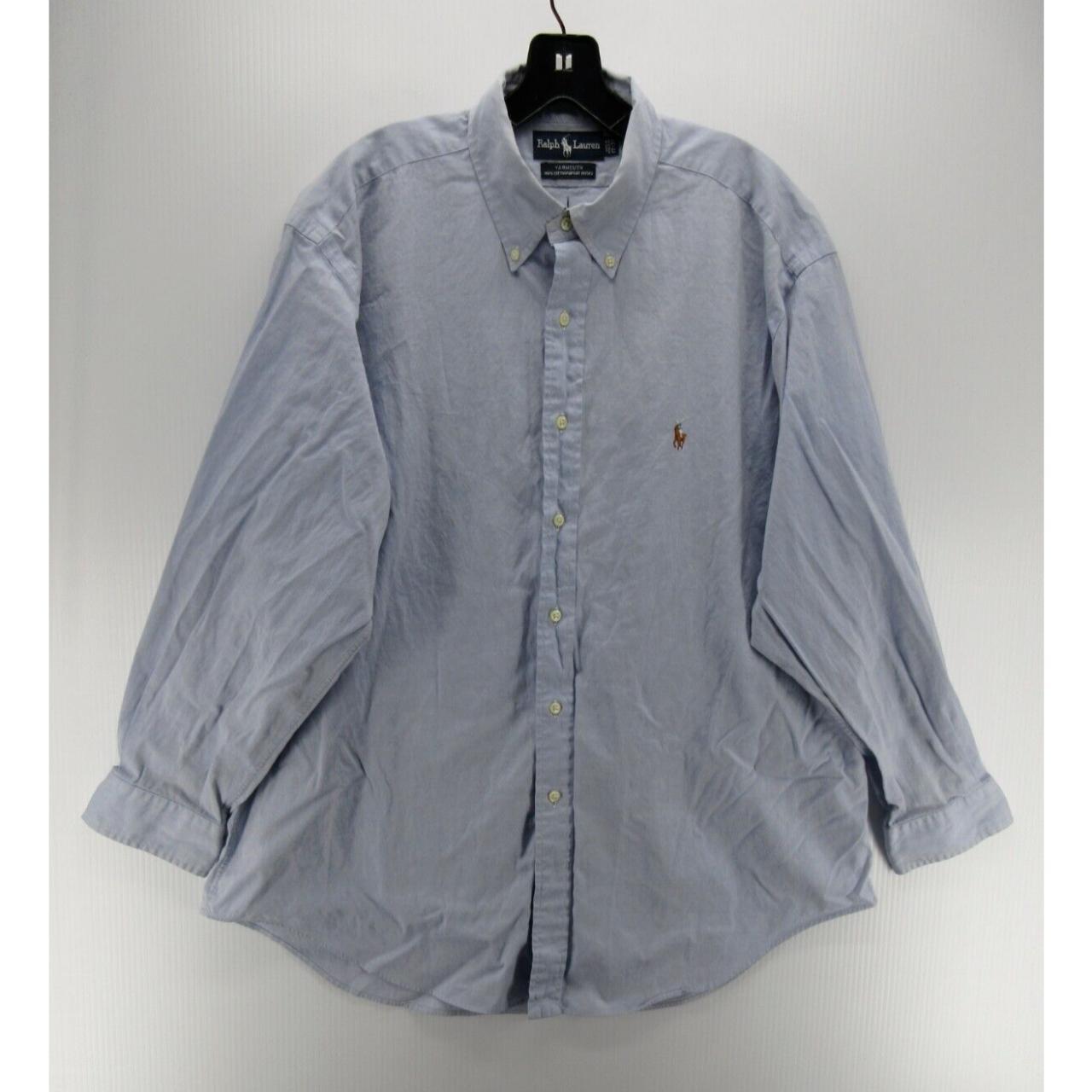 Vintage Ralph Lauren Shirt Men Xl Blue Yarmouth Depop